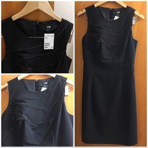 H&M Black zipper dress